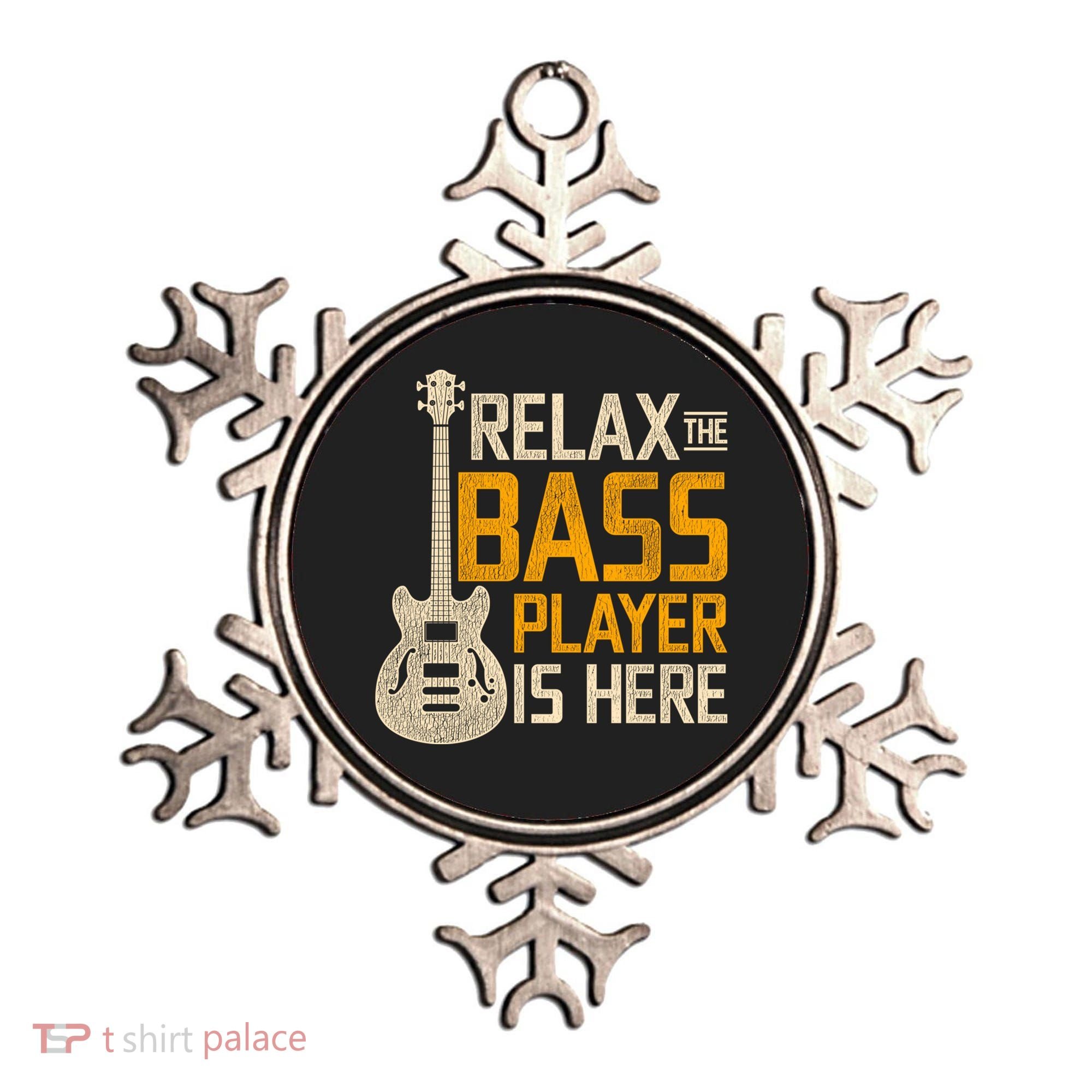 Relax The Bass Player Is Here Bass Guitar Gift Ornament