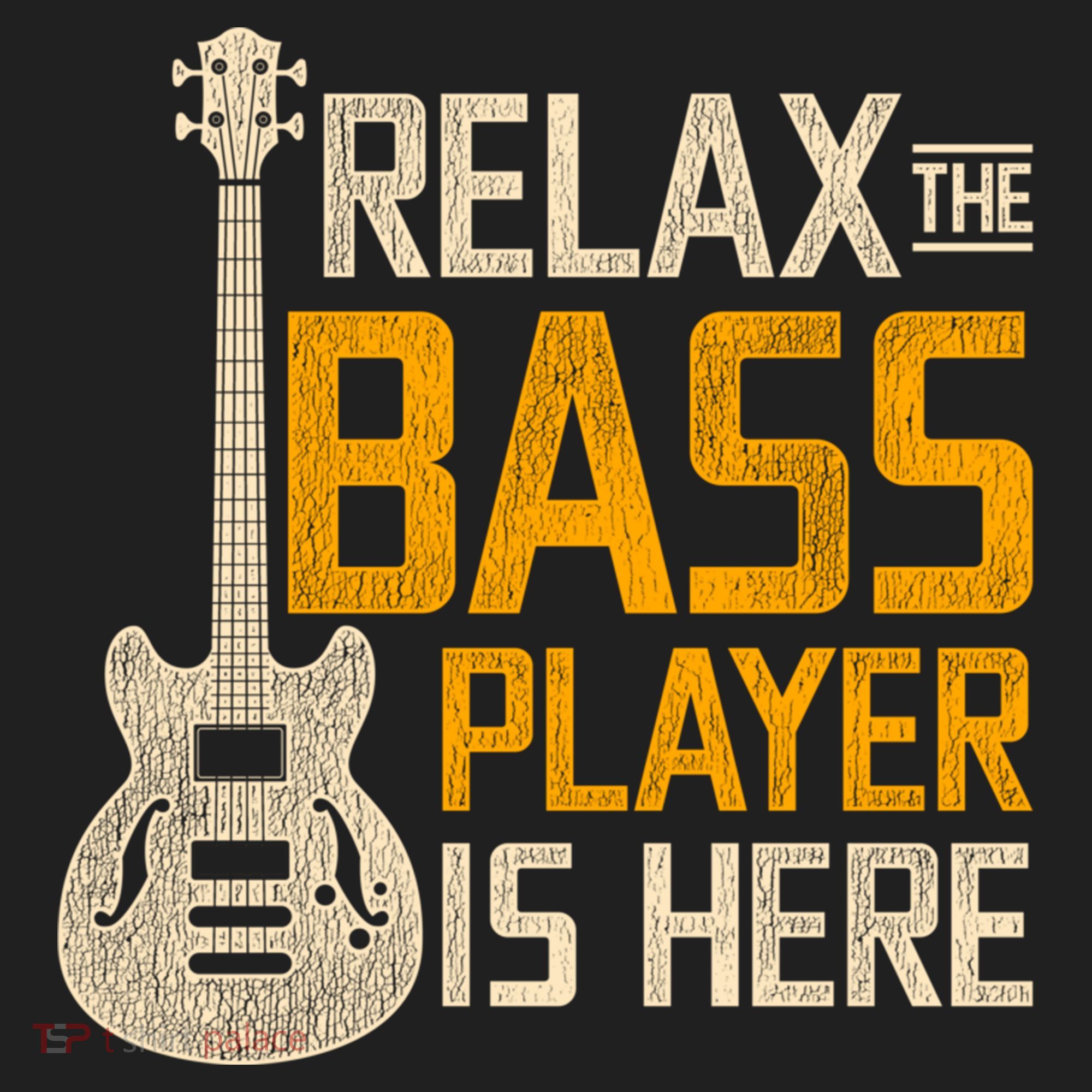 Relax The Bass Player Is Here Bass Guitar Gift Hat