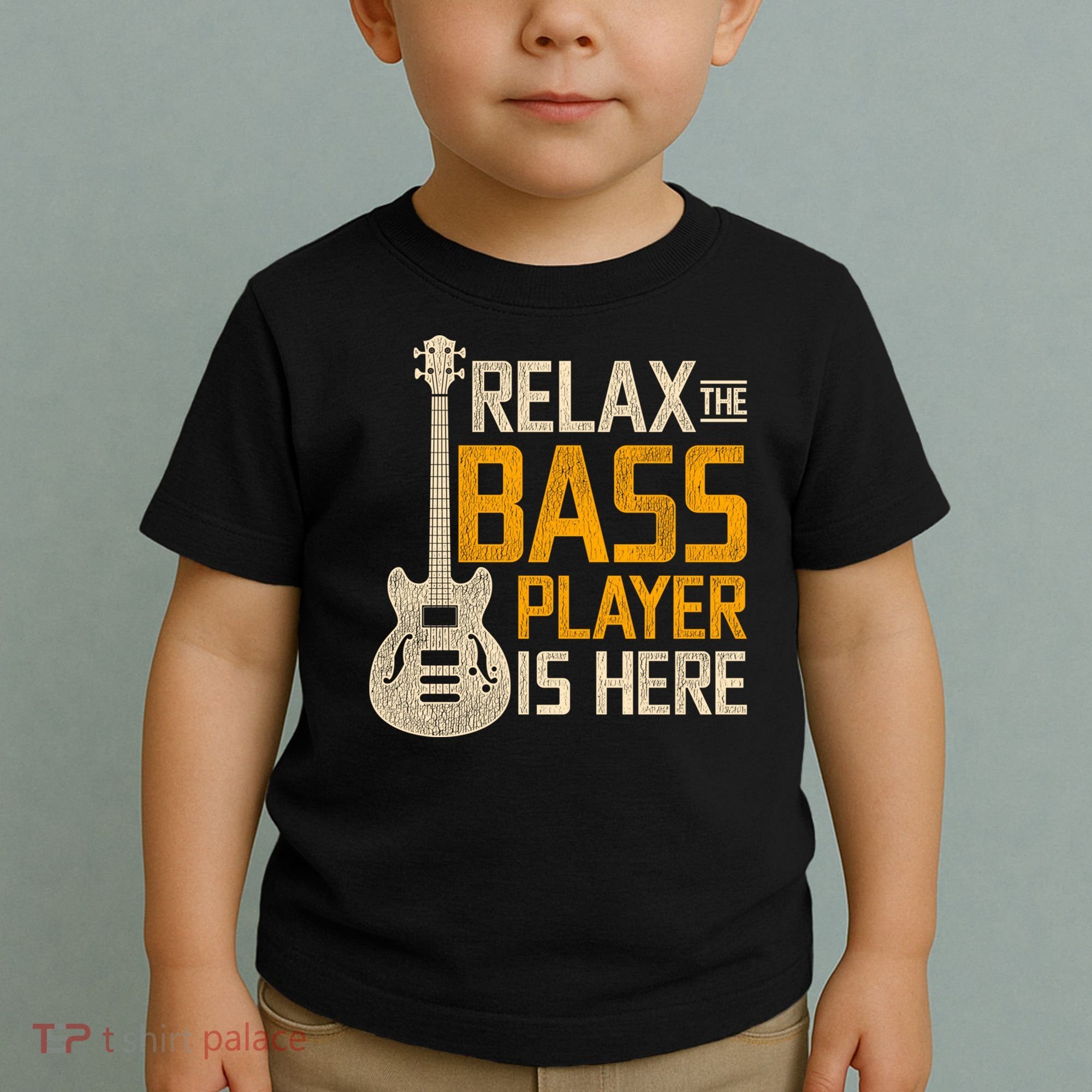 Relax The Bass Player Is Here Bass Guitar Gift Toddler T-Shirt