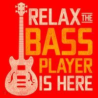 Relax The Bass Player Is Here Bass Guitar Gift Santa Hat thumb 1