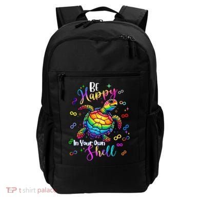 Rainbow Turtle Be Happy In Your Own Shell Autism Awareness Backpack