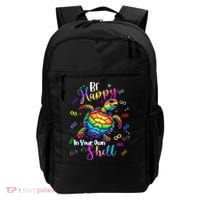 Rainbow Turtle Be Happy In Your Own Shell Autism Awareness Backpack thumb 0