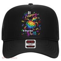 Rainbow Turtle Be Happy In Your Own Shell Autism Awareness Hat thumb 0