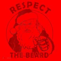 Respect The Beard Santa Claus Funny Christmas Santa Hat thumb 1