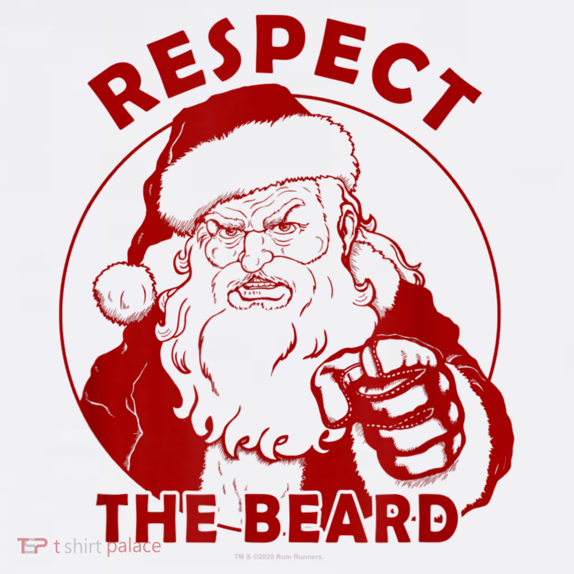 Respect The Beard Santa Claus Funny Christmas Visor