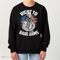 Right To Bare Arms 4th Of July Funny Gym Workout Women's Sweatshirt thumb 0