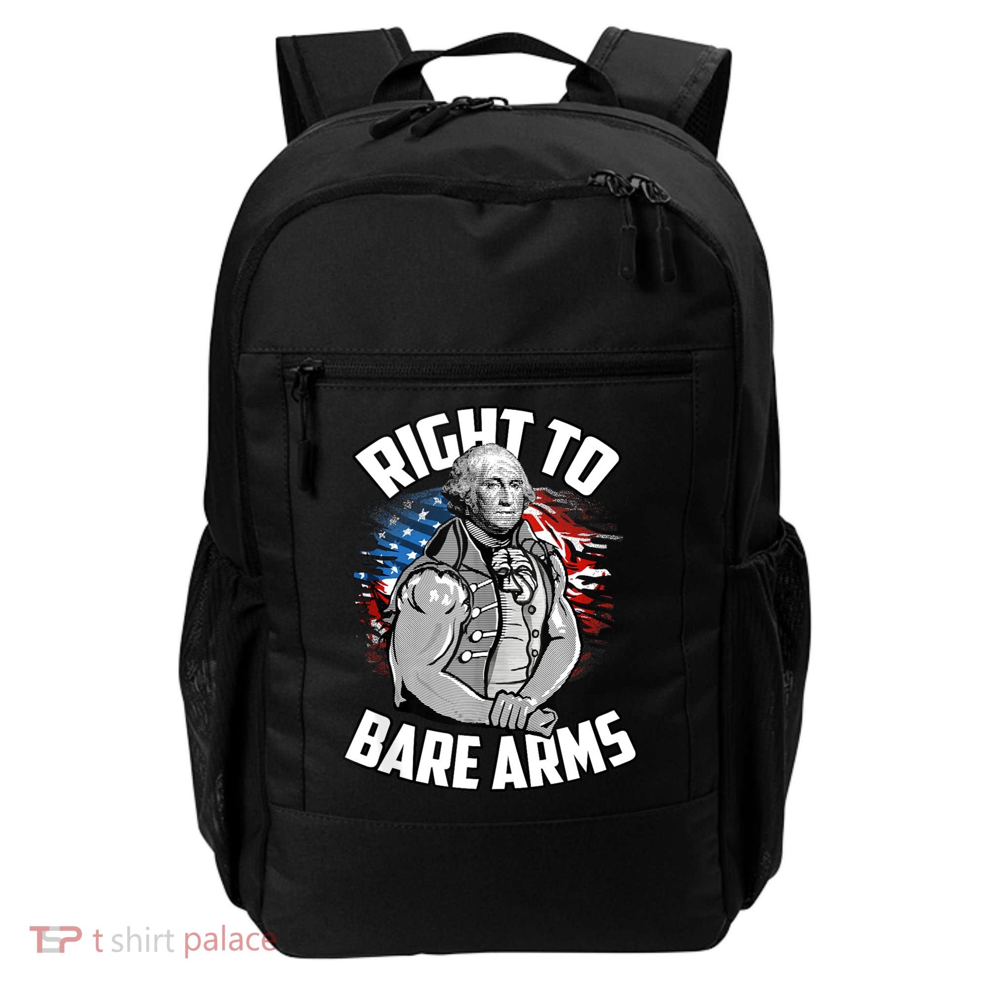 Right To Bare Arms 4th Of July Funny Gym Workout Backpack