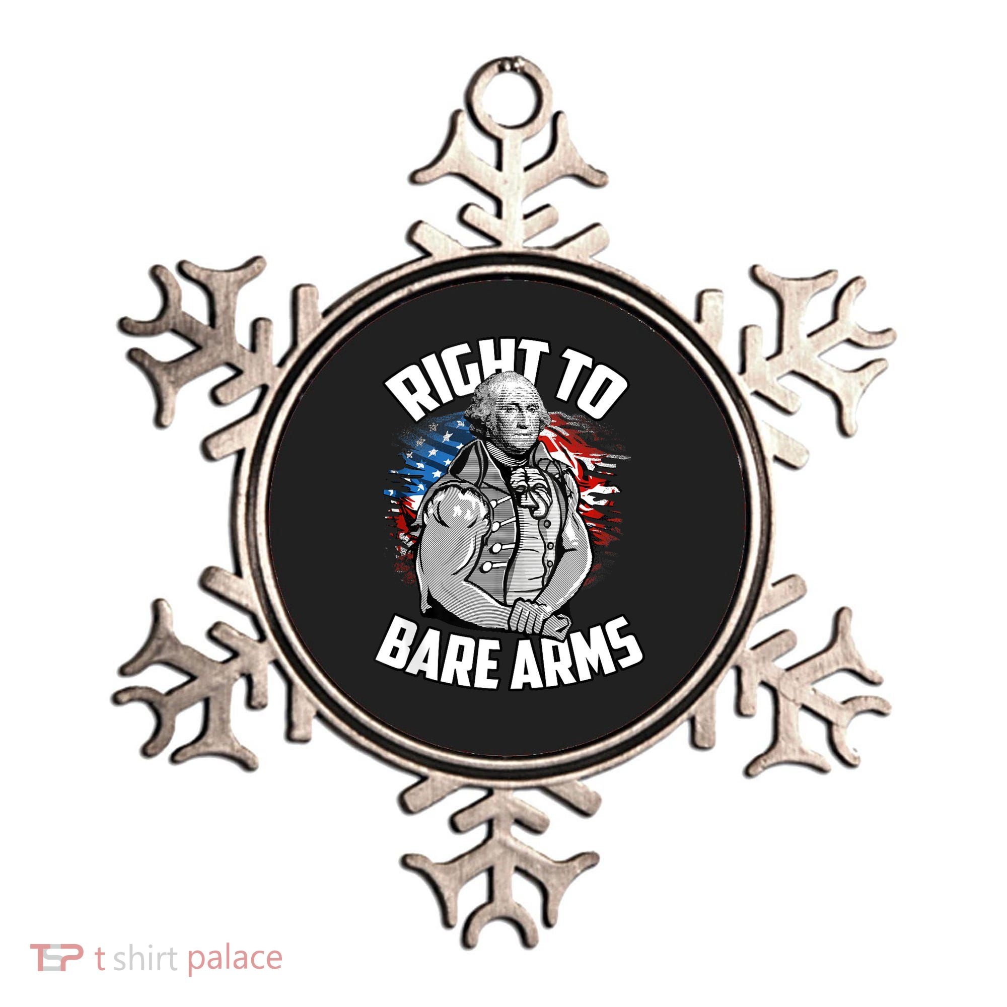 Right To Bare Arms 4th Of July Funny Gym Workout Ornament