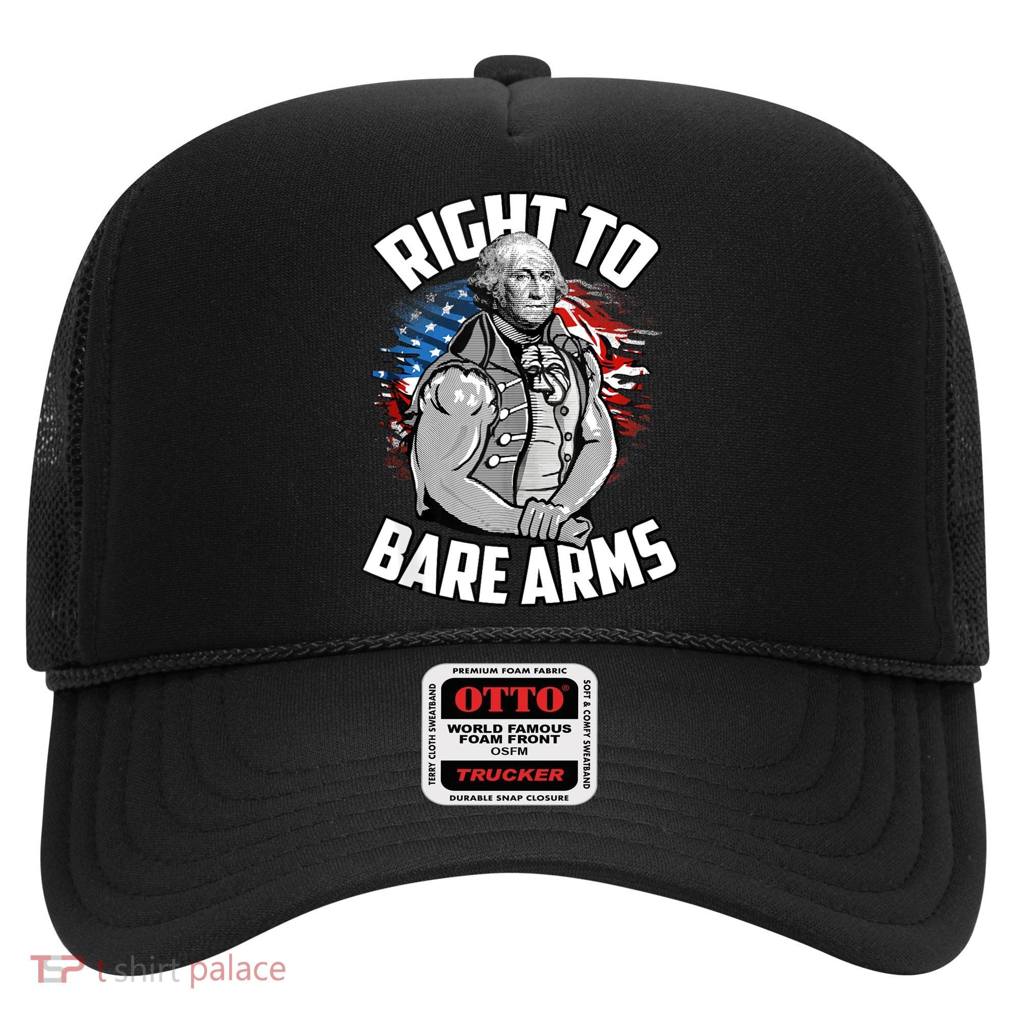 Right To Bare Arms 4th Of July Funny Gym Workout Hat