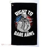 Right To Bare Arms 4th Of July Funny Gym Workout Golf Towel thumb 0