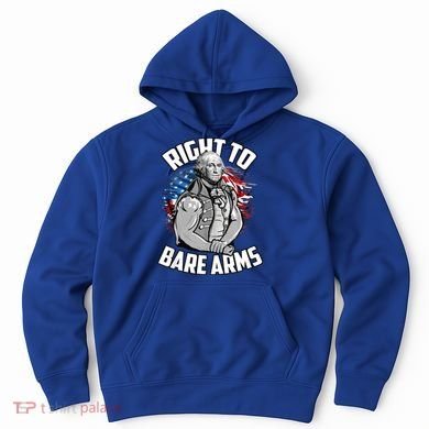 Right To Bare Arms 4th Of July Funny Gym Workout Hoodie