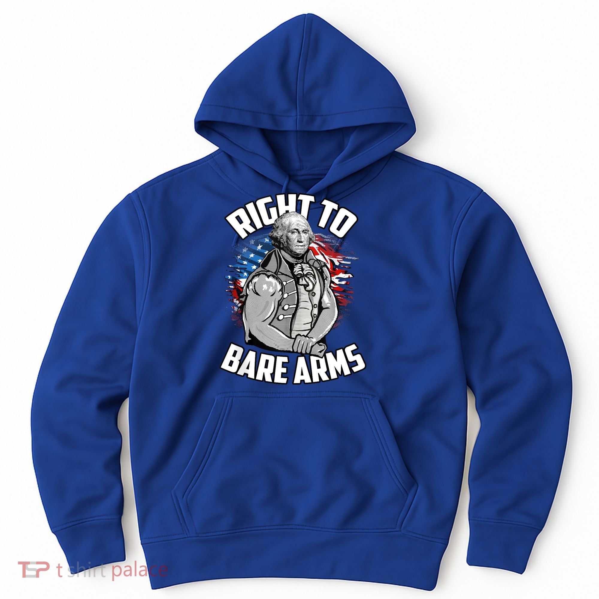 Right To Bare Arms 4th Of July Funny Gym Workout Hoodie