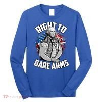 Right To Bare Arms 4th Of July Funny Gym Workout Long Sleeve Shirt thumb 0