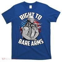 Right To Bare Arms 4th Of July Funny Gym Workout T-Shirt thumb 0