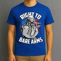 Right To Bare Arms 4th Of July Funny Gym Workout T-Shirt thumb 3