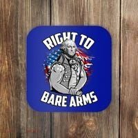 Right To Bare Arms 4th Of July Funny Gym Workout Coaster thumb 0