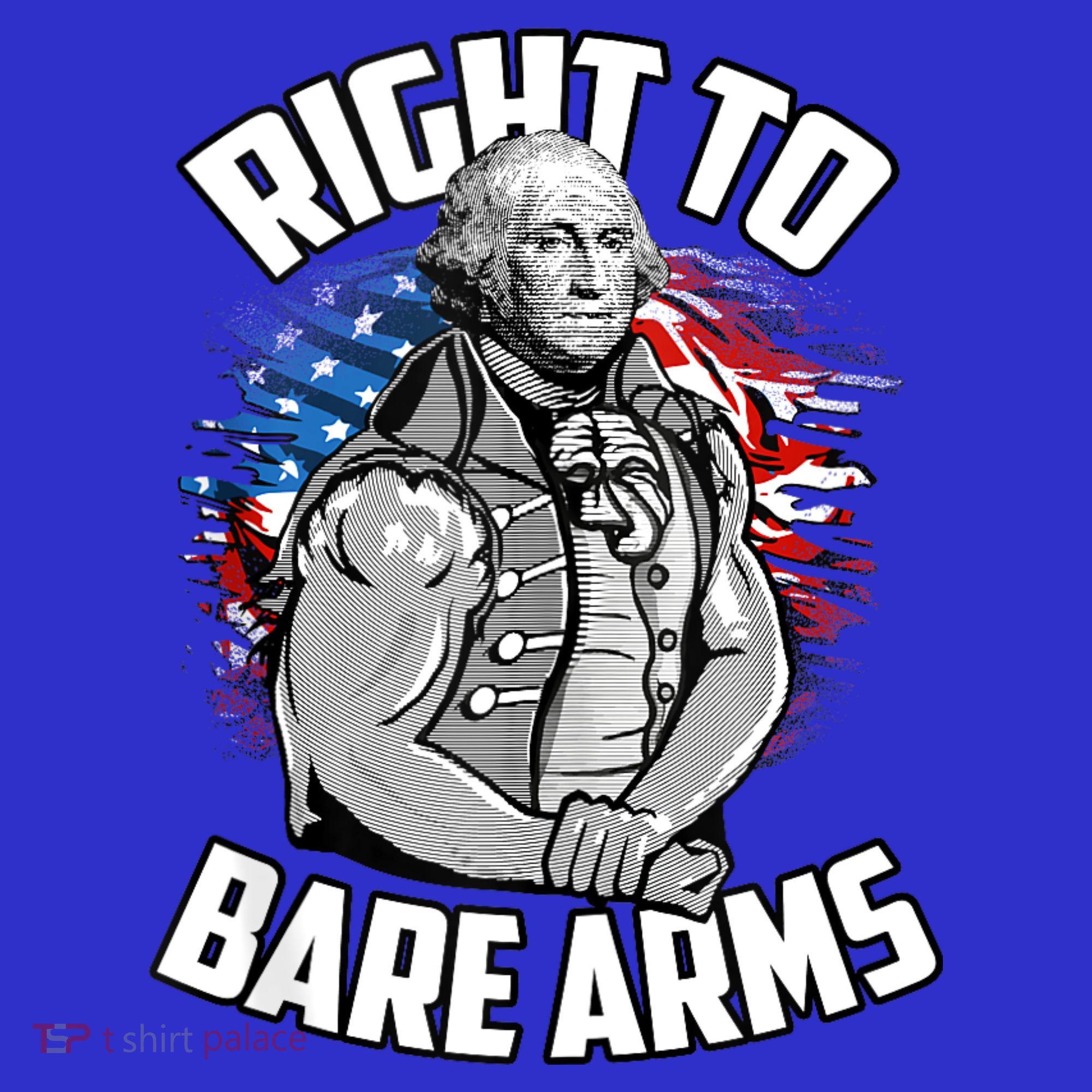 Right To Bare Arms 4th Of July Funny Gym Workout Mousepad