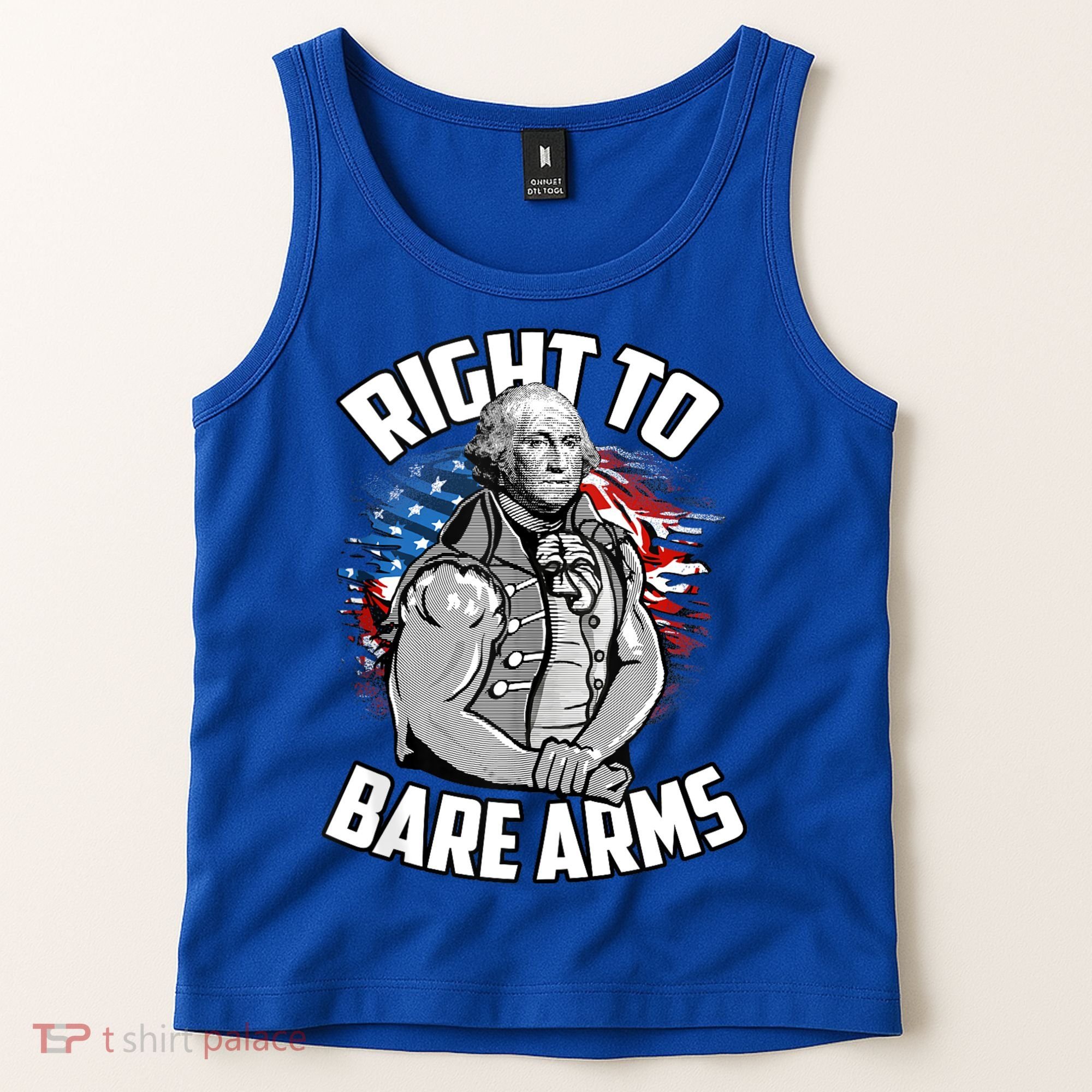 Right To Bare Arms 4th Of July Funny Gym Workout Tank Top