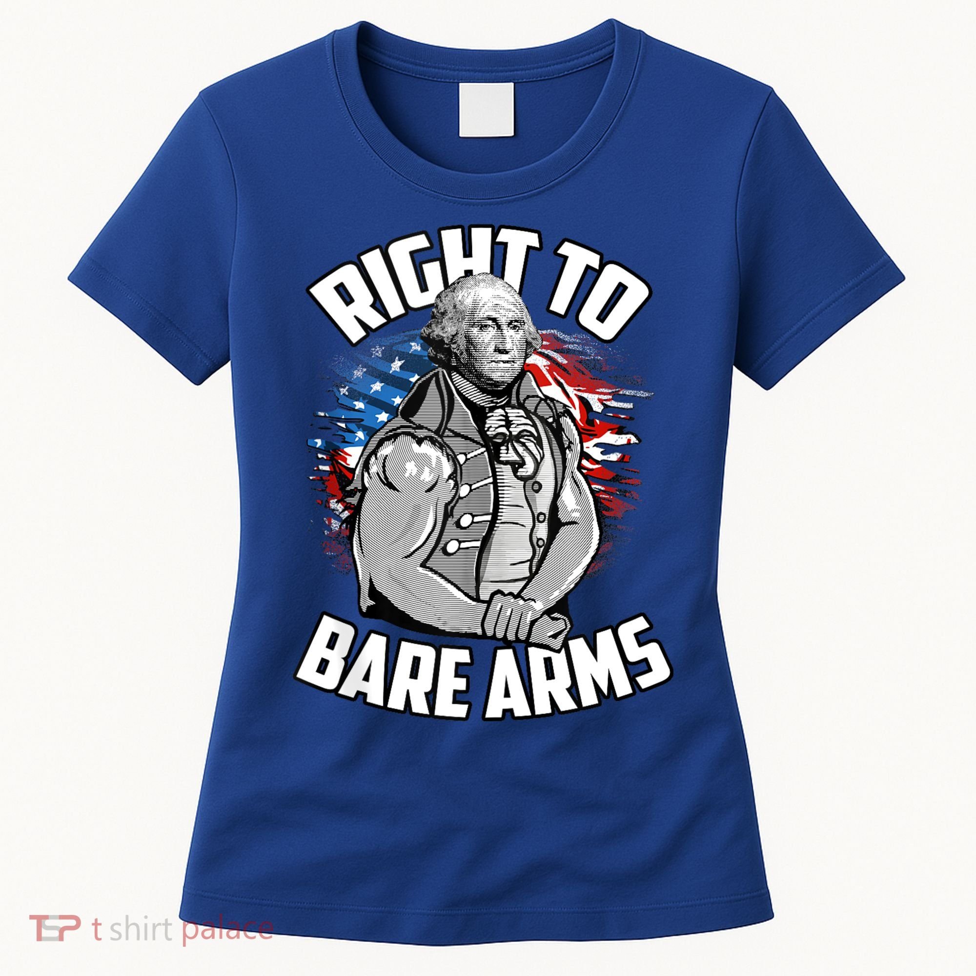 Right To Bare Arms 4th Of July Funny Gym Workout Women's T-Shirt