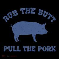 Rub The Butt Pull Pork Coaster thumb 2
