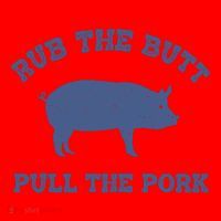 Rub The Butt Pull Pork Santa Hat thumb 1