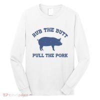 Rub The Butt Pull Pork Long Sleeve Shirt thumb 0