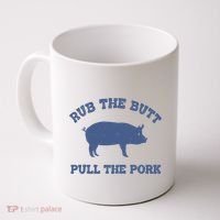 Rub The Butt Pull Pork Coffee Mug thumb 0
