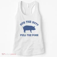 Rub The Butt Pull Pork Women's Tank Top thumb 0