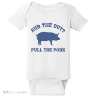 Rub The Butt Pull Pork Baby Bodysuit thumb 0