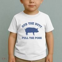 Rub The Butt Pull Pork Toddler T-Shirt thumb 2