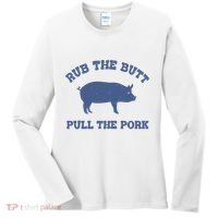 Rub The Butt Pull Pork Women's Long Sleeve Shirt thumb 0