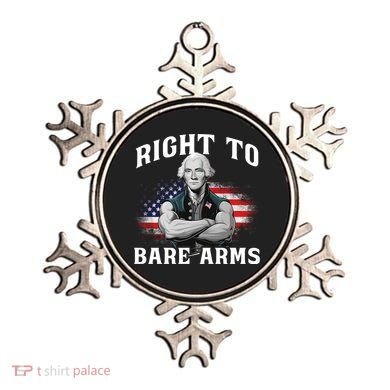 Right To Bare Arms 4th Of July Funny Gym George Washington Ornament