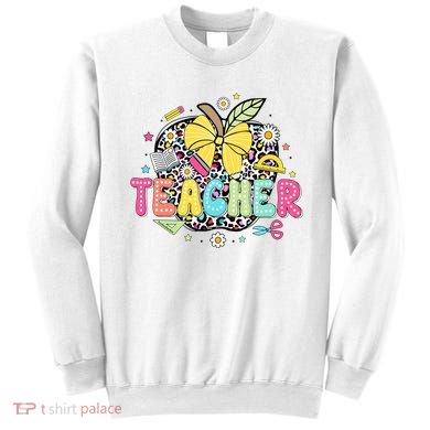 Retro Teacher Back To School First Day Of School Sweatshirt