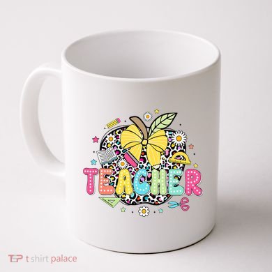 Retro Teacher Back To School First Day Of School Coffee Mug