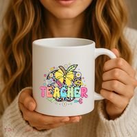 Retro Teacher Back To School First Day Of School Coffee Mug thumb 3
