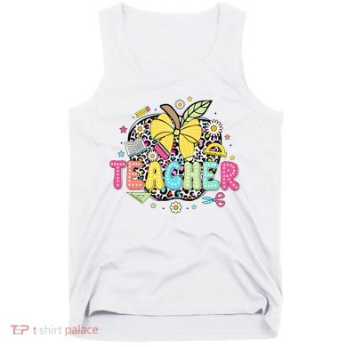 Retro Teacher Back To School First Day Of School Tank Top