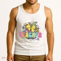 Retro Teacher Back To School First Day Of School Tank Top thumb 3