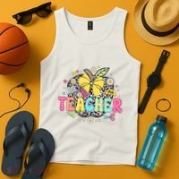 Retro Teacher Back To School First Day Of School Tank Top thumb 4
