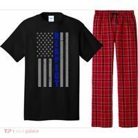 Respect The Blue Support Our Police American Flag Pajama Set thumb 0