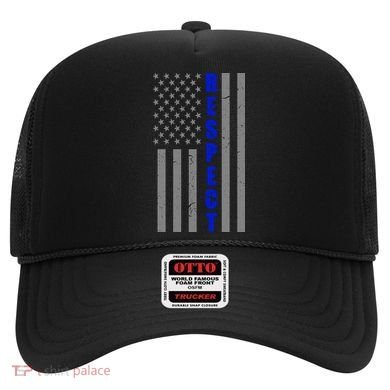 Respect The Blue Support Our Police American Flag Hat