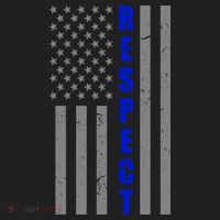 Respect The Blue Support Our Police American Flag Hat thumb 2