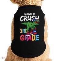 Ready To Crush Third Grade T Rex Cute 3Rd Grade Gift Doggie Tank thumb 0