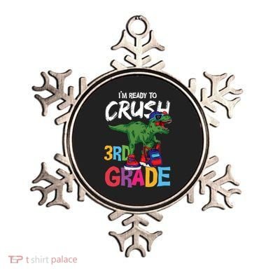 Ready To Crush Third Grade T Rex Cute 3Rd Grade Gift Ornament
