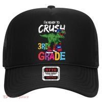 Ready To Crush Third Grade T Rex Cute 3Rd Grade Gift Hat thumb 0