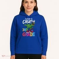 Ready To Crush Third Grade T Rex Cute 3Rd Grade Gift Hoodie thumb 5