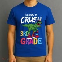 Ready To Crush Third Grade T Rex Cute 3Rd Grade Gift T-Shirt thumb 3