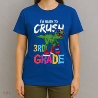 Ready To Crush Third Grade T Rex Cute 3Rd Grade Gift T-Shirt thumb 4