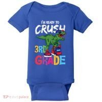 Ready To Crush Third Grade T Rex Cute 3Rd Grade Gift Baby Bodysuit thumb 0