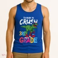 Ready To Crush Third Grade T Rex Cute 3Rd Grade Gift Tank Top thumb 3