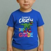 Ready To Crush Third Grade T Rex Cute 3Rd Grade Gift Toddler T-Shirt thumb 2